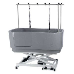 Vasca in polietilene da toelettatura su chassis