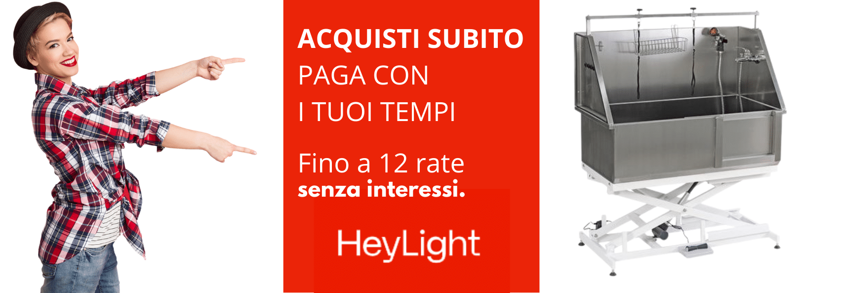 attrezzi da toelettatura a rate